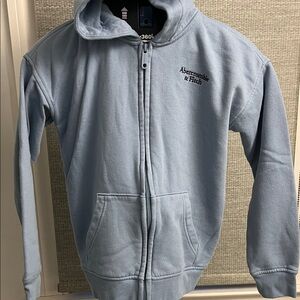 Abercrombie & Fitch Kids Light Blue Zip-Up Hoodie